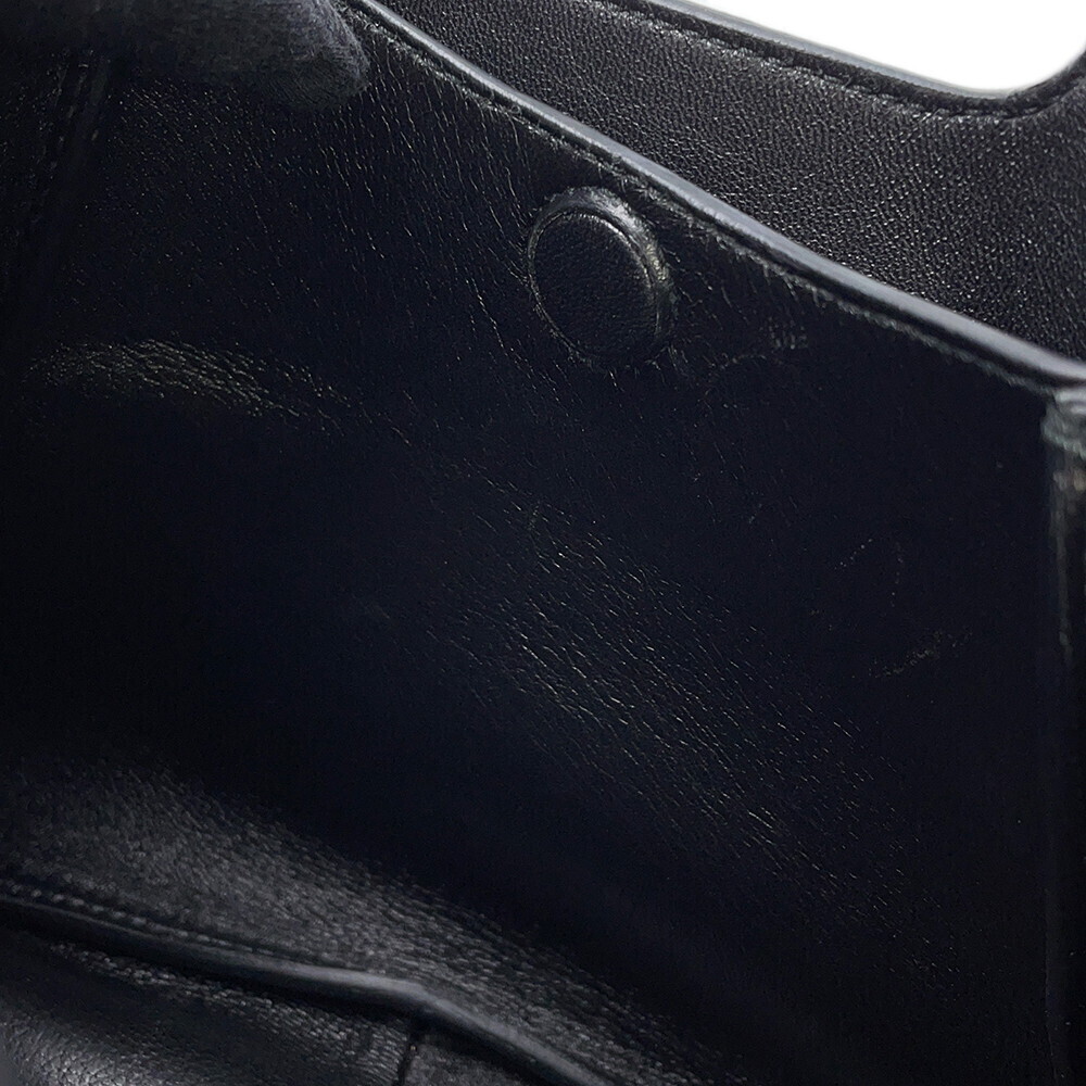 Prada Vitello Daino Logo Leather Handbag Black - Picture 10 of 12